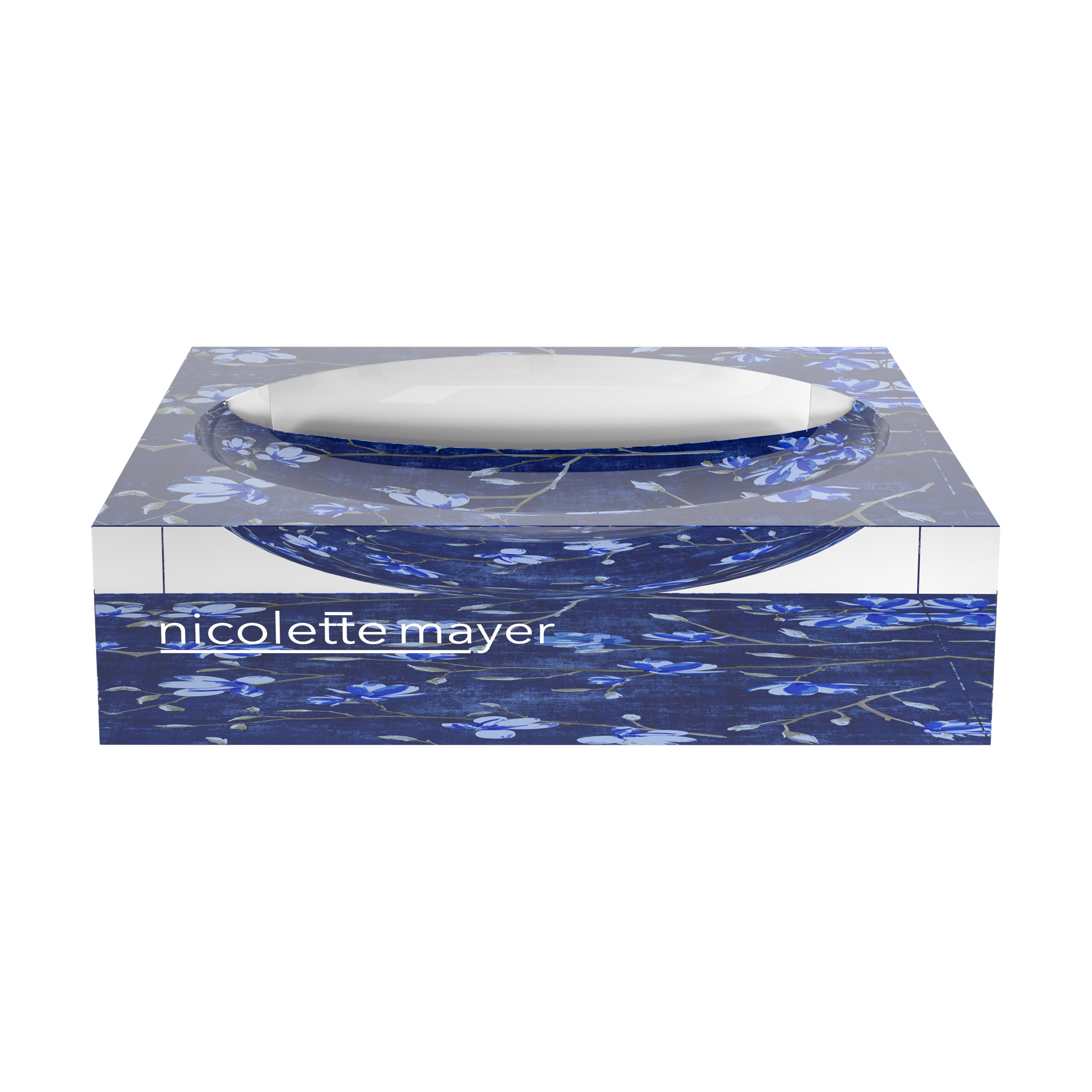 Bloom Delft Blue Acrylic Candy Catchall Dish