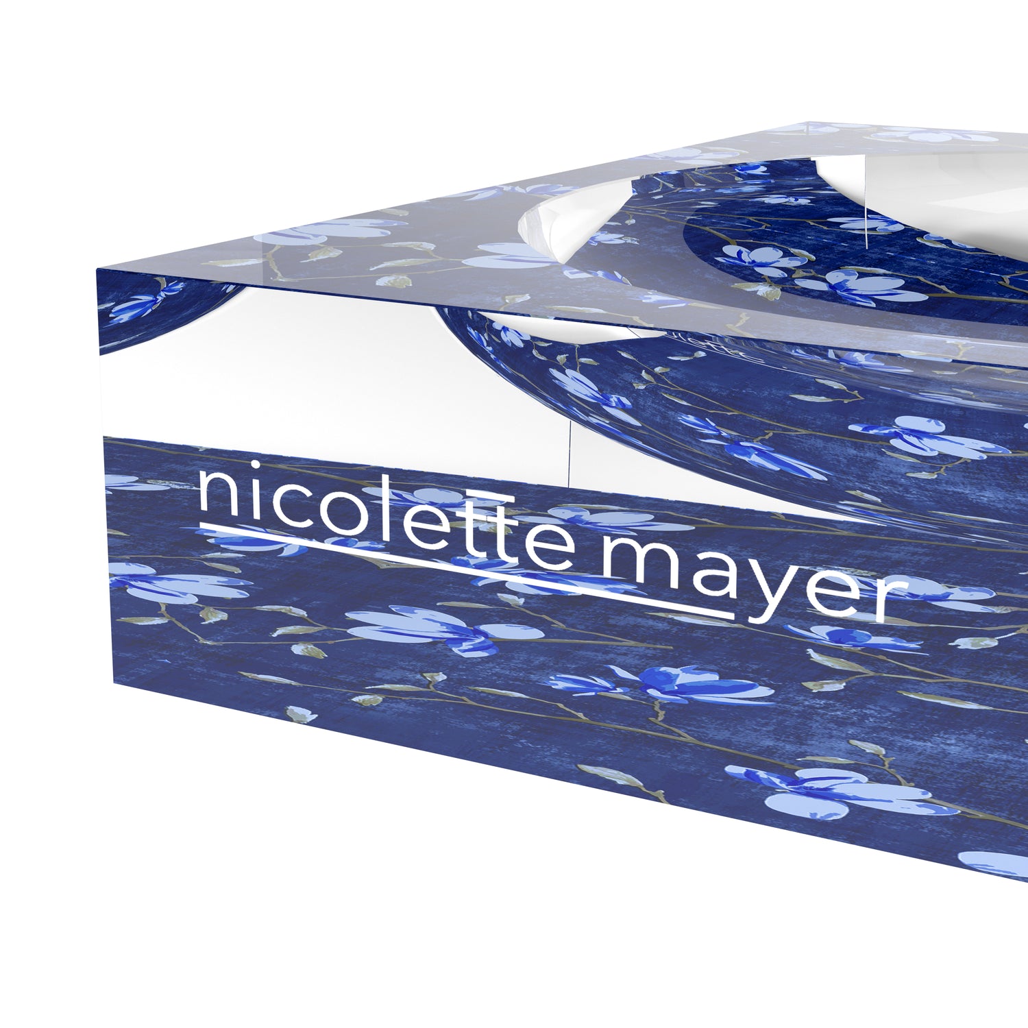 Bloom Delft Blue Acrylic Candy Catchall Dish