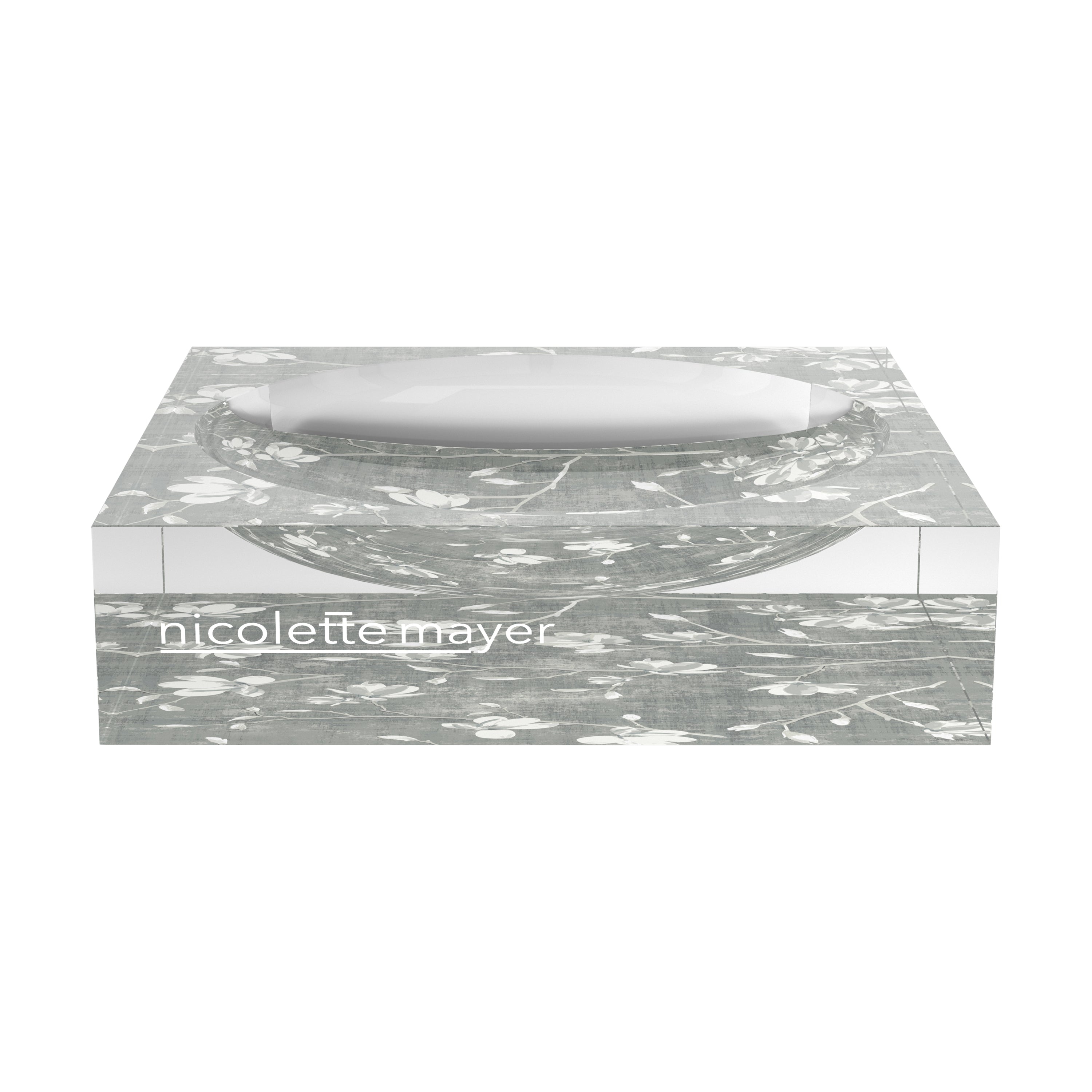 Bloom Silver Acrylic Candy Catchall Dish