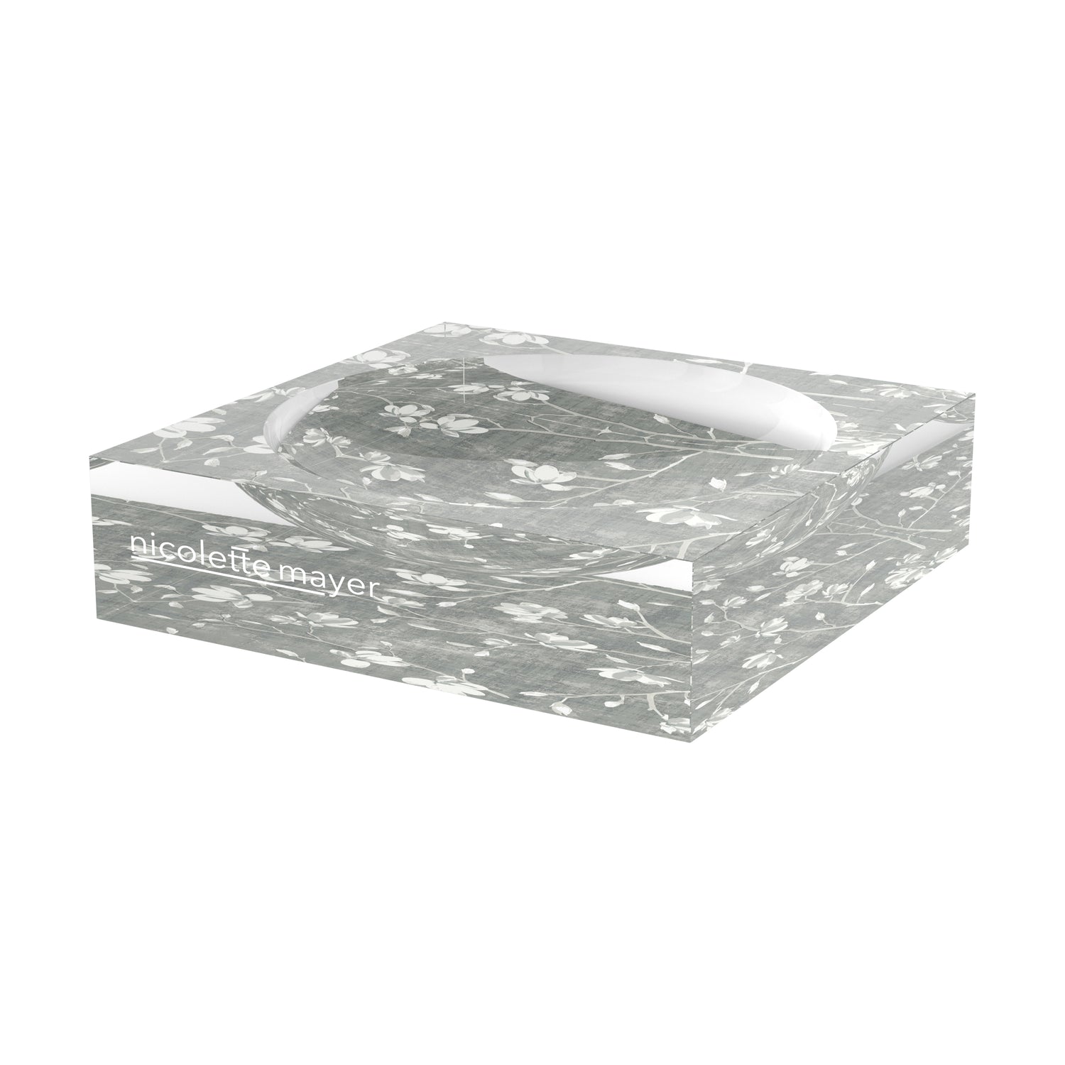 Bloom Silver Acrylic Candy Catchall Dish