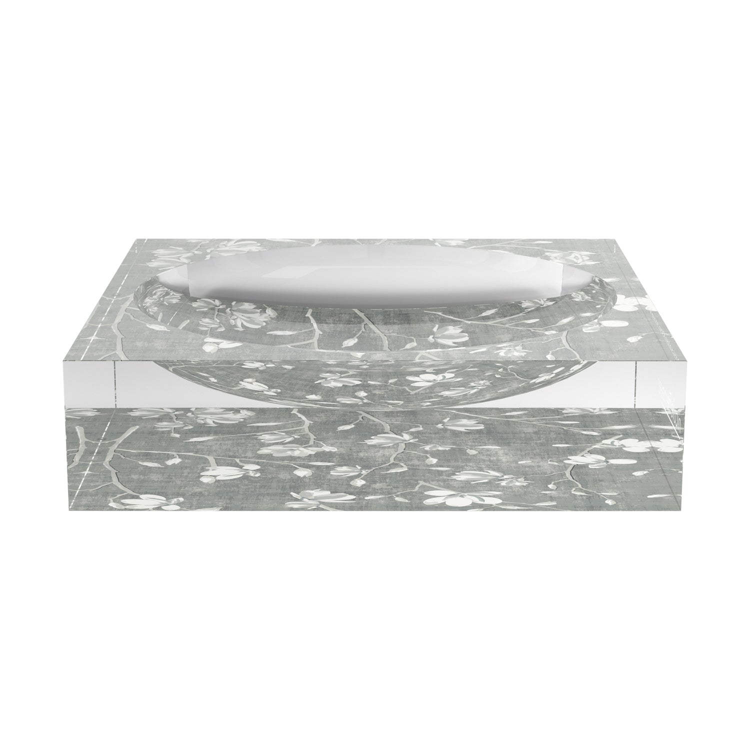 Bloom Silver Acrylic Candy Catchall Dish