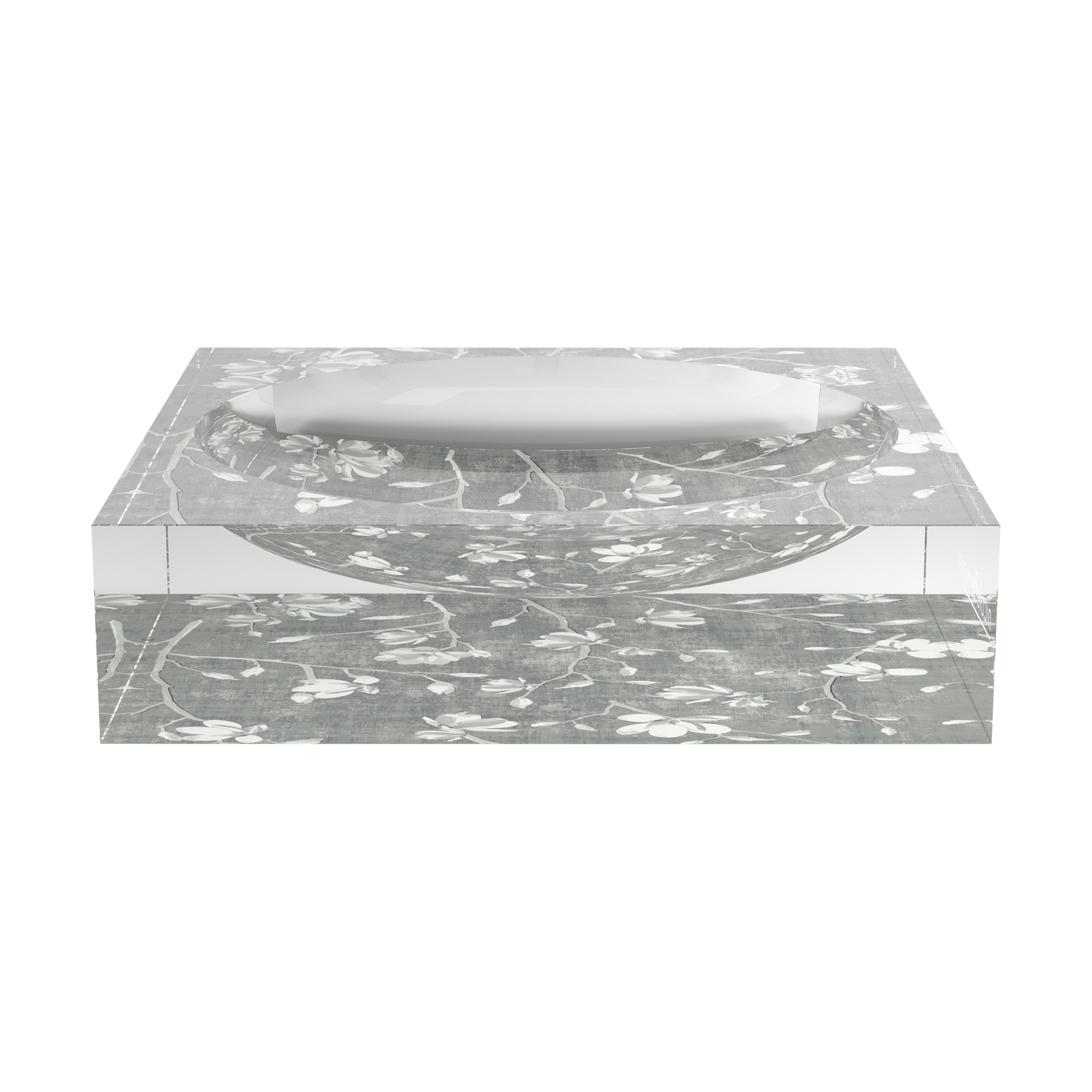 Bloom Silver Acrylic Candy Catchall Dish