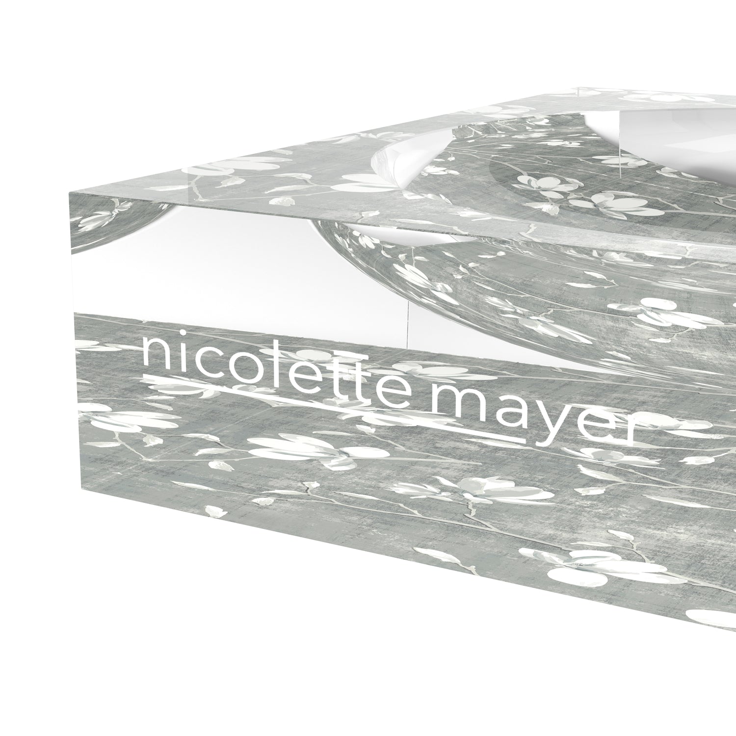 Bloom Silver Acrylic Candy Catchall Dish