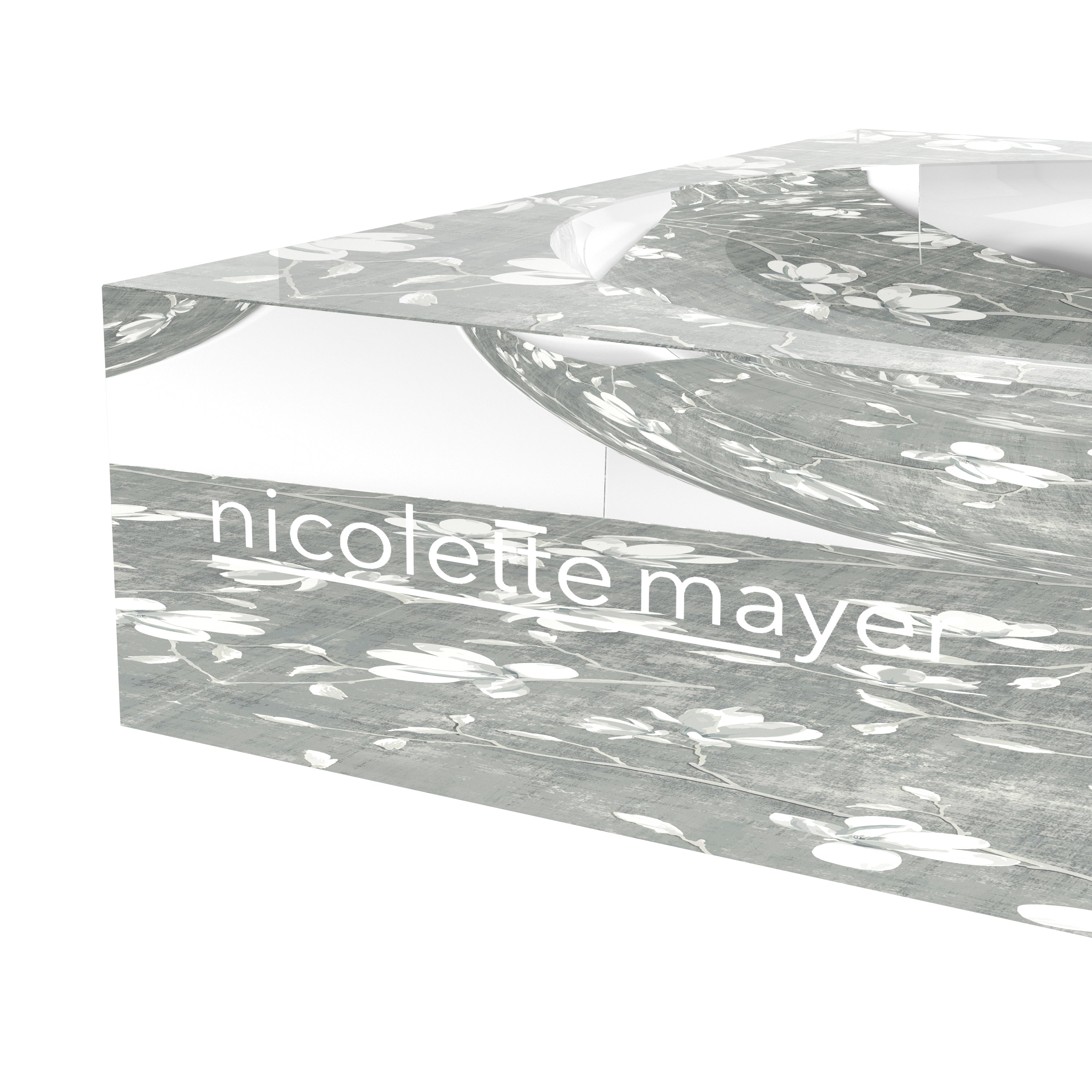 Bloom Silver Acrylic Candy Catchall Dish