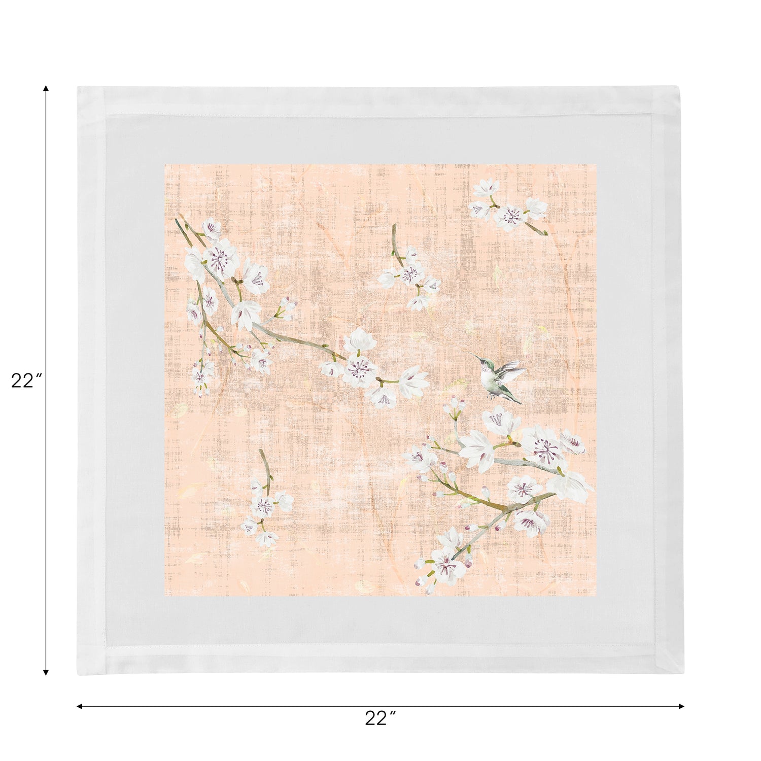 Blossom Fantasia Romance 22 x 22 Hohlsaum-Servietten, 4er-Set