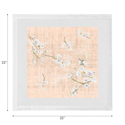 Blossom Fantasia Romance 22 x 22 Hohlsaum-Servietten, 4er-Set
