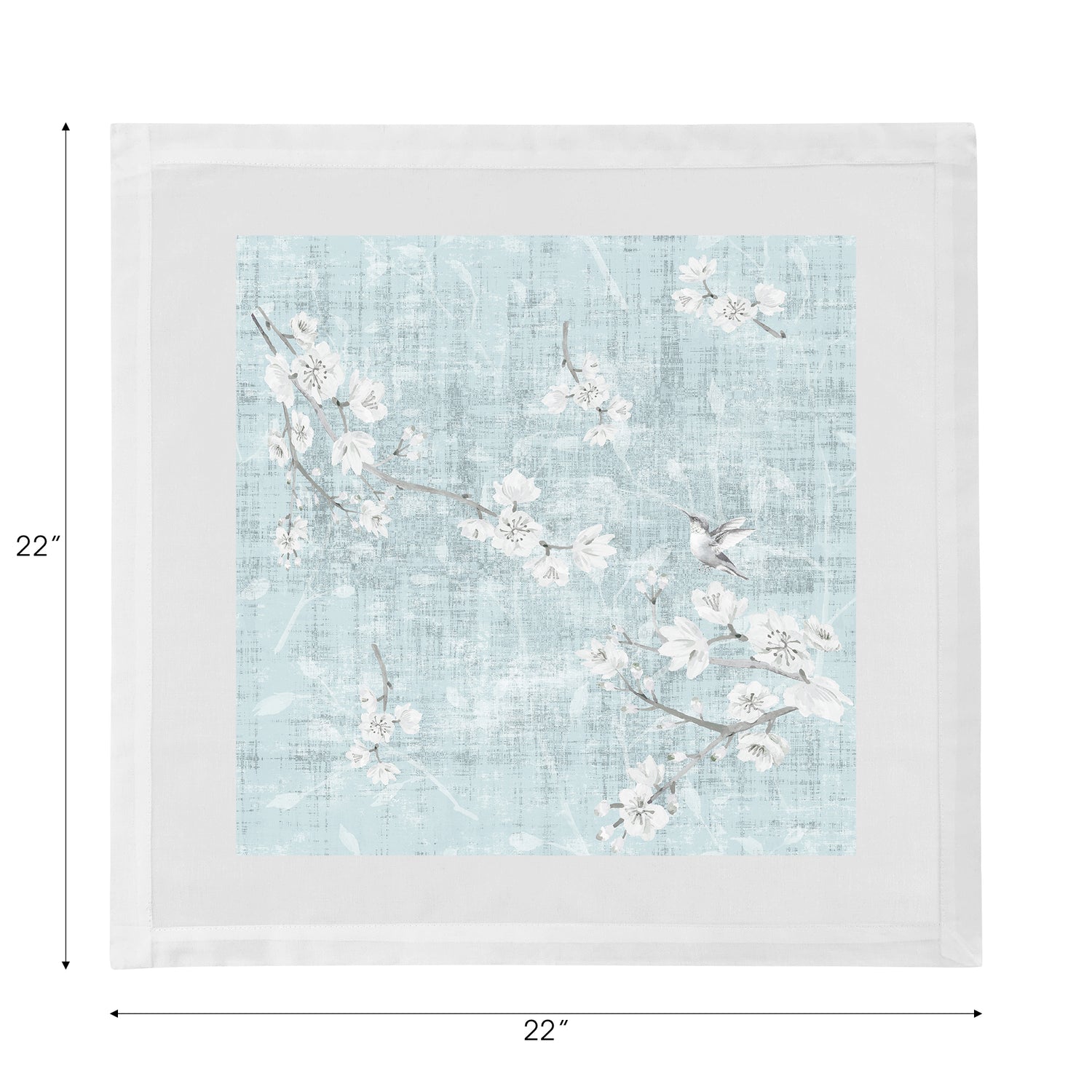 Blossom Fantasia Sky Cotton Sateen Dinner Napkins - nicolettemayer.com