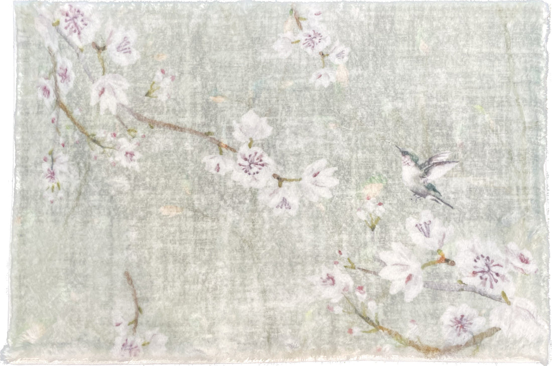 Blossom Fantasia Celadon Rectangle Cloud Washables Rug