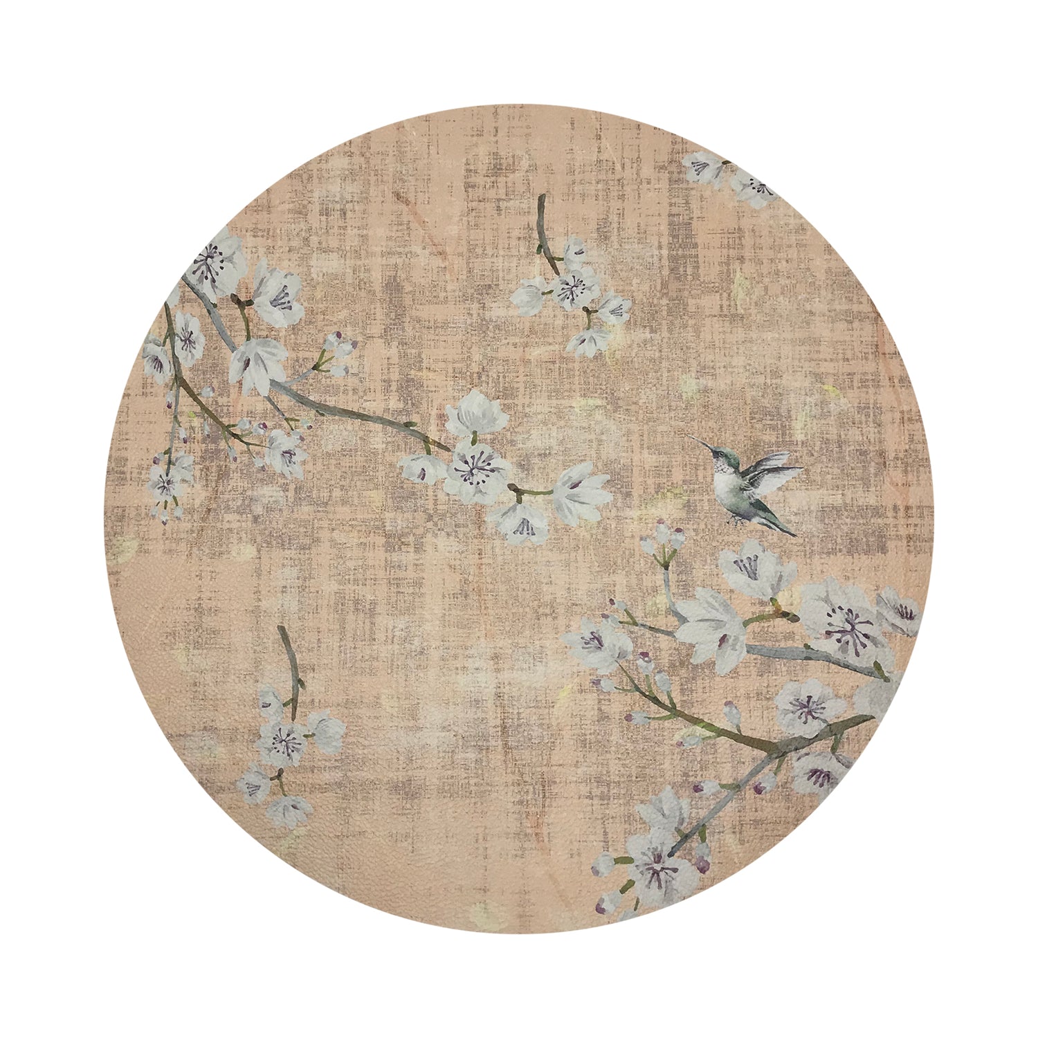 Blossom Fantasia Romance 16&quot; Round Pebble Placemats, Set of 4 - nicolettemayer.com
