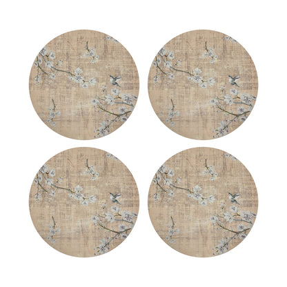 Blossom Fantasia Romance 16&quot; Round Pebble Placemats, Set of 4 - nicolettemayer.com
