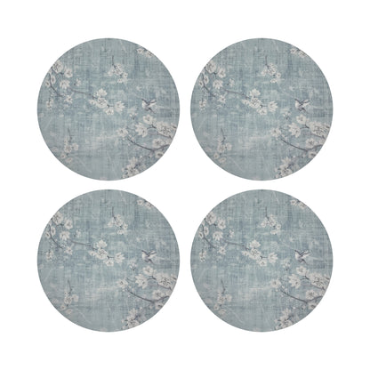 Blossom Fantasia Sky 16&quot; Round Pebble Placemats, Set of 4 - nicolettemayer.com
