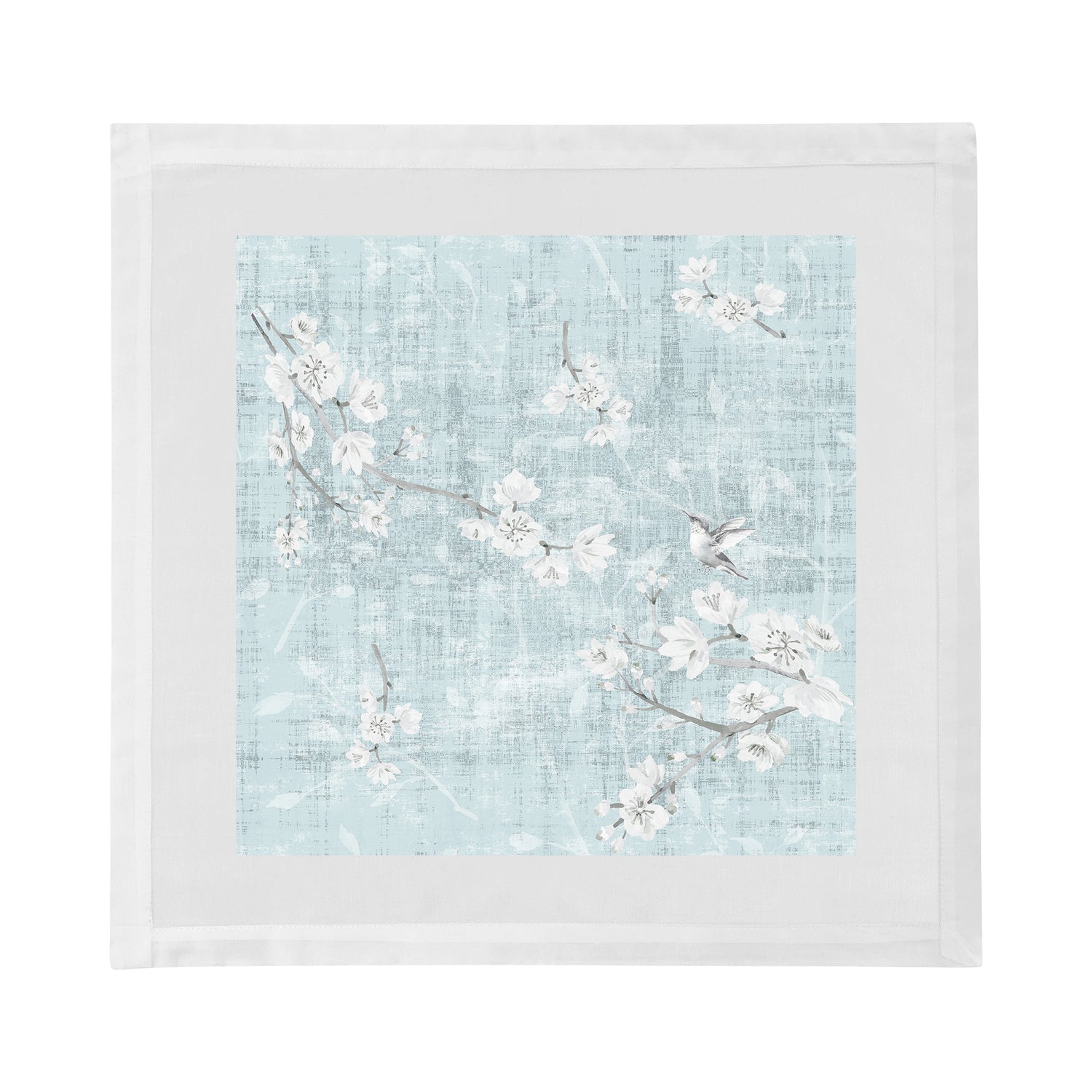 Blossom Fantasia Sky Cotton Sateen Dinner Napkins - nicolettemayer.com