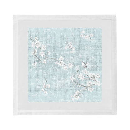 Blossom Fantasia Sky Cotton Sateen Dinner Napkins - nicolettemayer.com