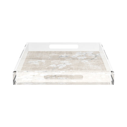 Blossom Fantasia French Gray 22.5X14.5 Acrylic Tray - nicolettemayer.com
