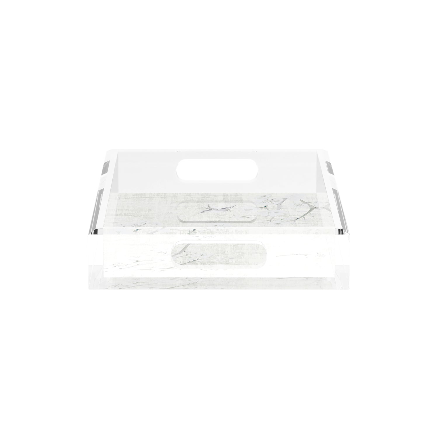 Blossom Fantasia Ivory 12.5X7.75 Acrylic Tray - nicolettemayer.com
