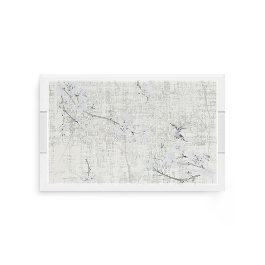 Blossom Fantasia Ivory 12.5X7.75 Acrylic Tray - nicolettemayer.com
