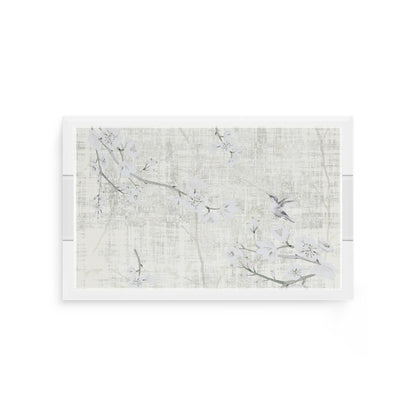 Blossom Fantasia Ivory 12.5X7.75 Acrylic Tray - nicolettemayer.com
