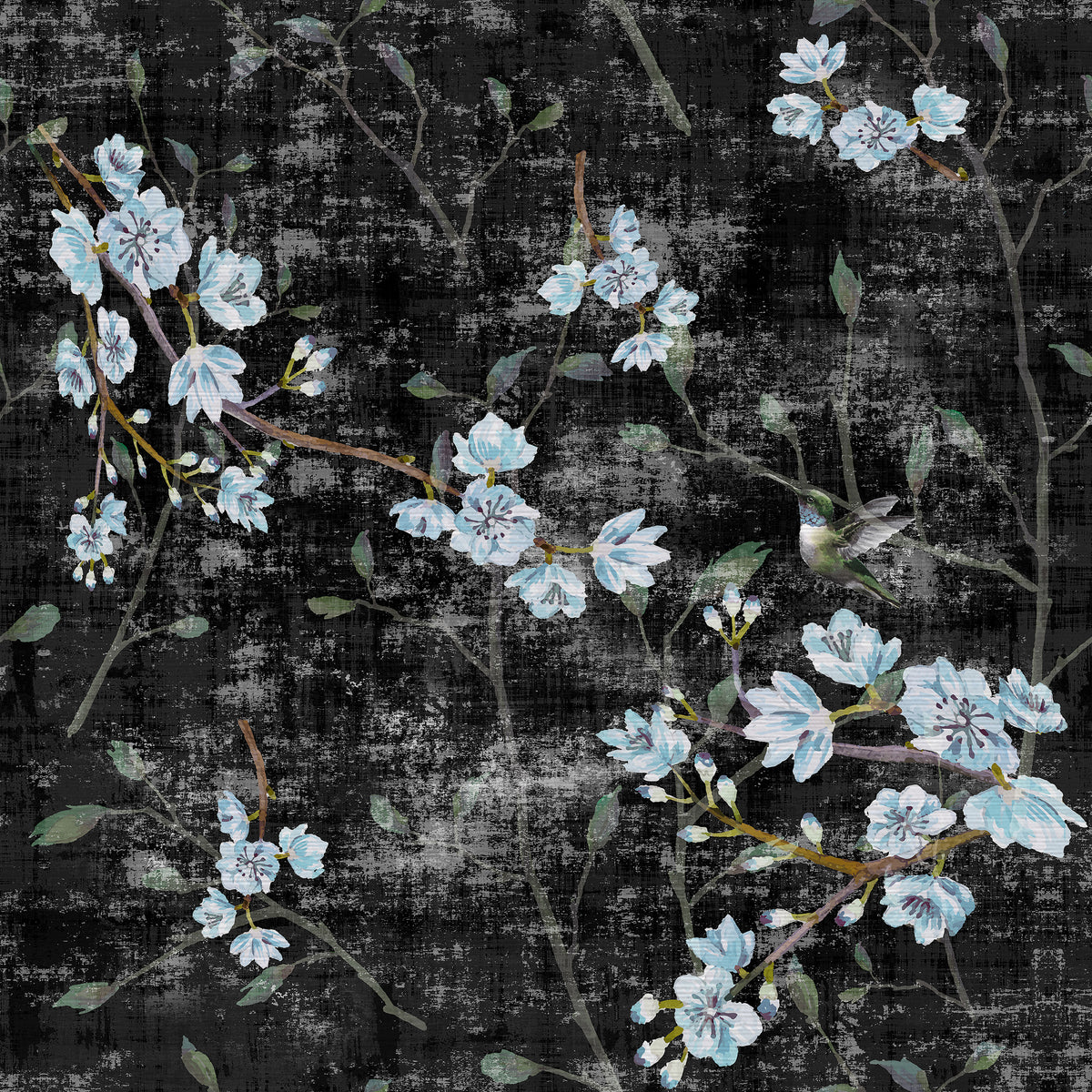 Blossom Fantasia Black Blue swatch