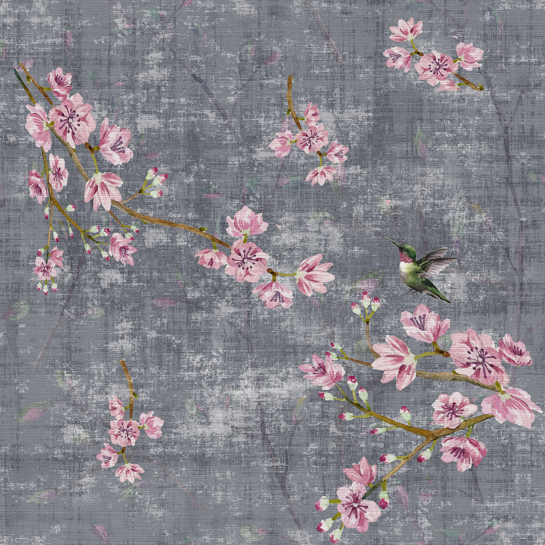 Blossom Fantasia Charcoal swatch