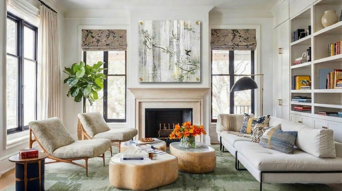 Blossom Fantasia Yellow Citrus – 36x36" Modern Acrylic Wall Art - nicolettemayer.com