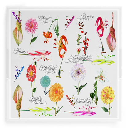 Botanicals White 18X18 Acrylic Tray - nicolettemayer.com
