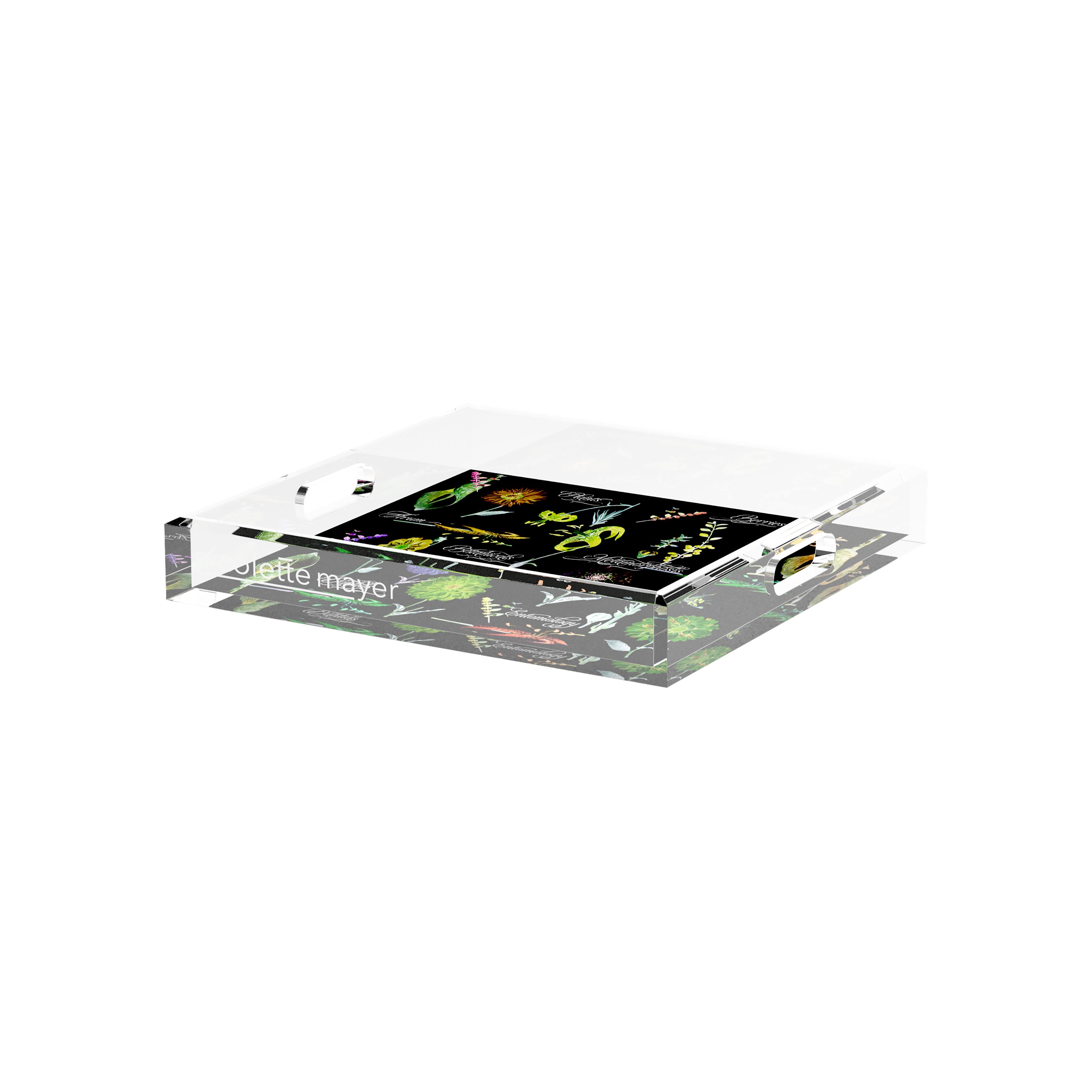 Botanicals Xray Greens 12X12 Acrylic Tray - nicolettemayer.com
