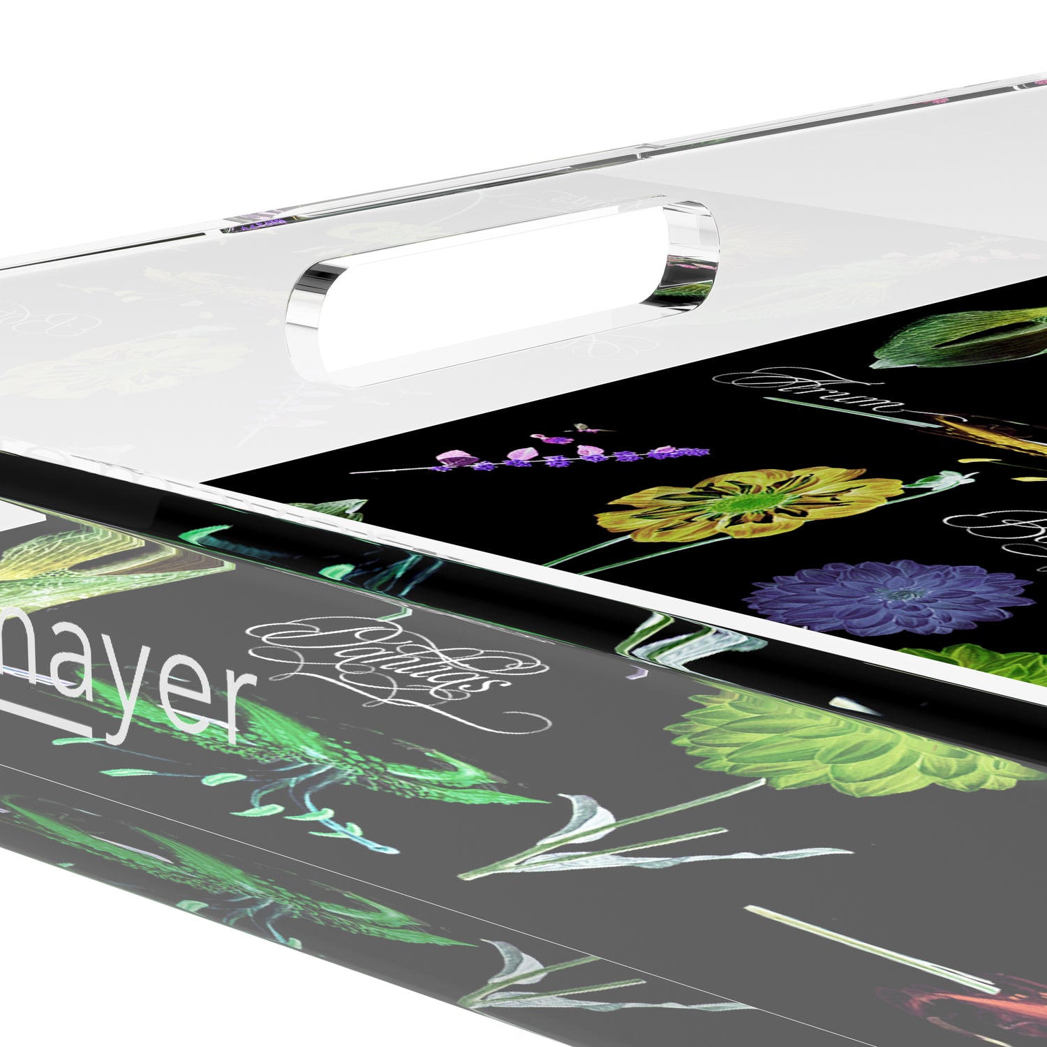 Botanicals Xray Greens 12X12 Acrylic Tray - nicolettemayer.com
