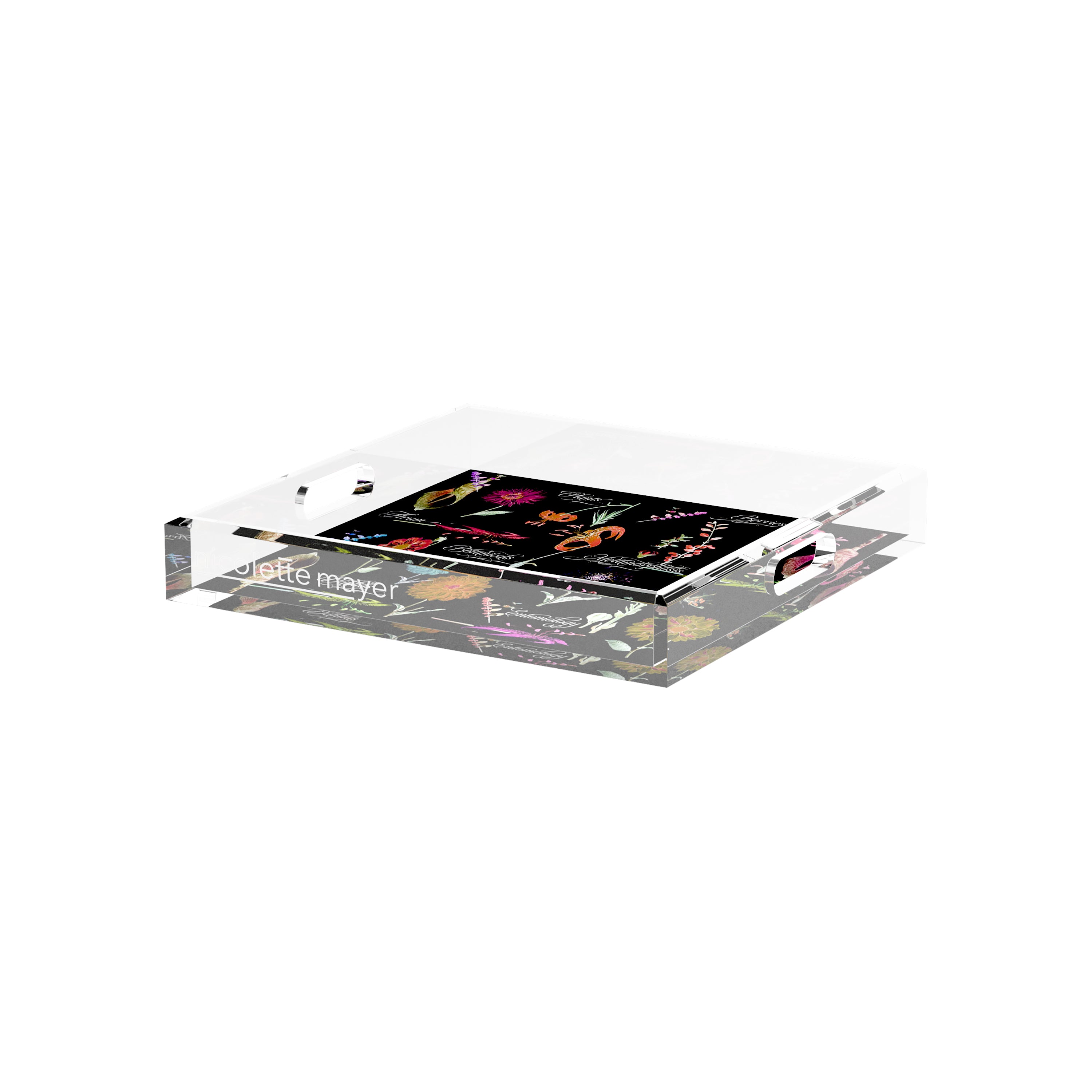Botanicals Xray Reds 12X12 Acrylic Tray - nicolettemayer.com
