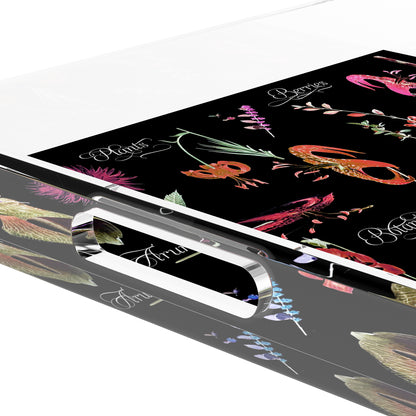 Botanicals Xray Reds 18X18 Acrylic Tray - nicolettemayer.com
