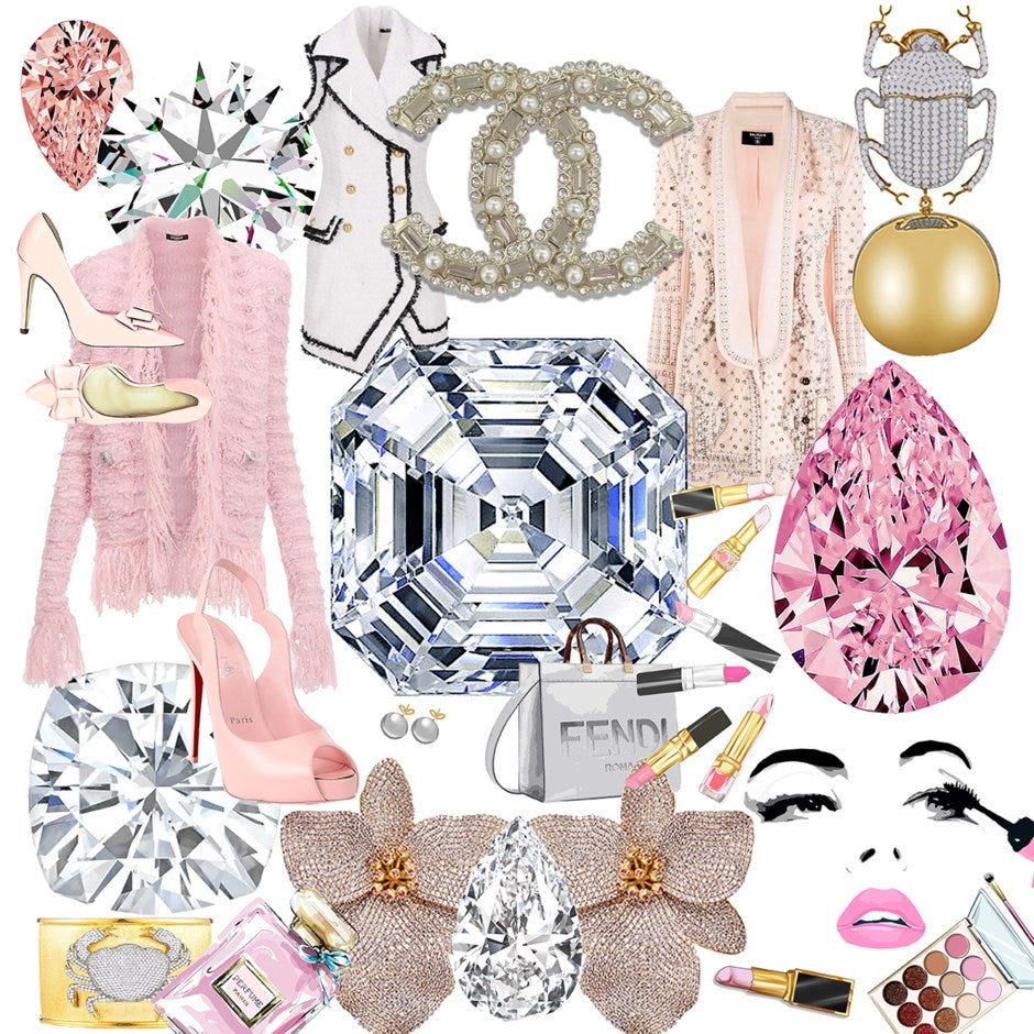 Bougie Women Nuevo Pink 36X36 Acrylic Art