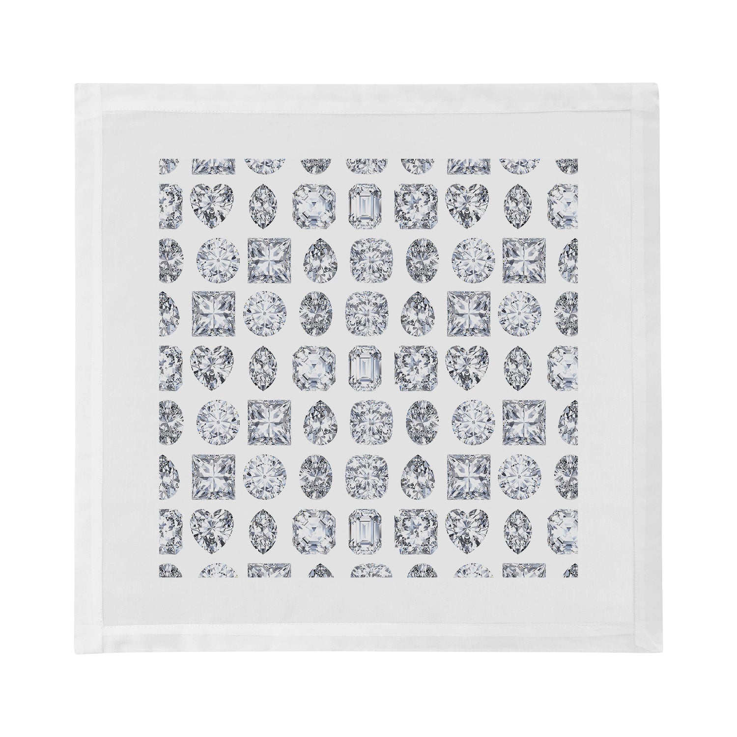 Bougie Diamonds Ice Cotton Sateen Dinner Napkins - nicolettemayer.com