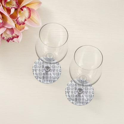 Bougie Diamonds Ice Vegan Leather Coasters - nicolettemayer.com