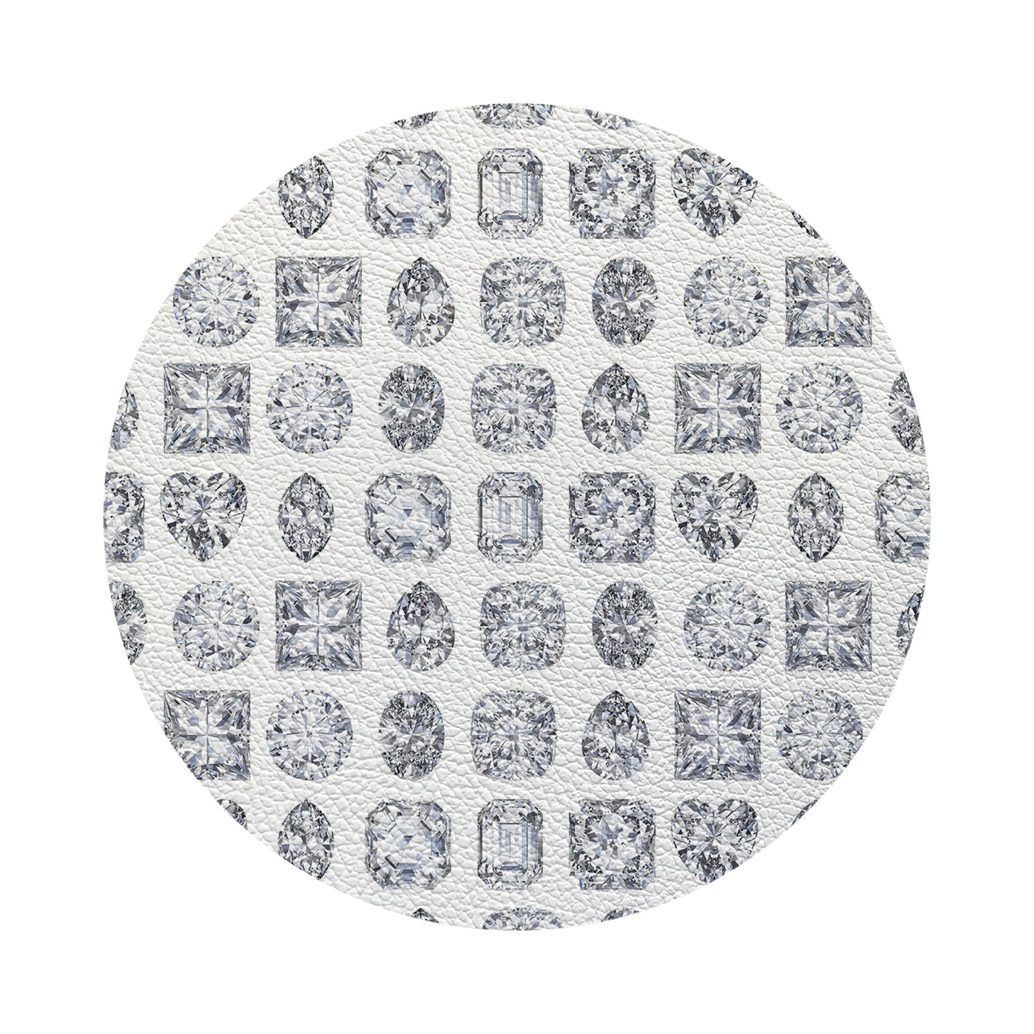 Bougie Diamonds Ice Vegan Leather Coasters - nicolettemayer.com