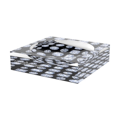Bougie Diamonds Black Acrylic Candy Catchall Dish