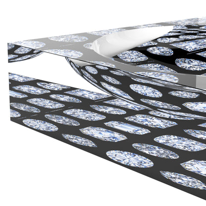 Bougie Diamonds Black Acrylic Candy Catchall Dish