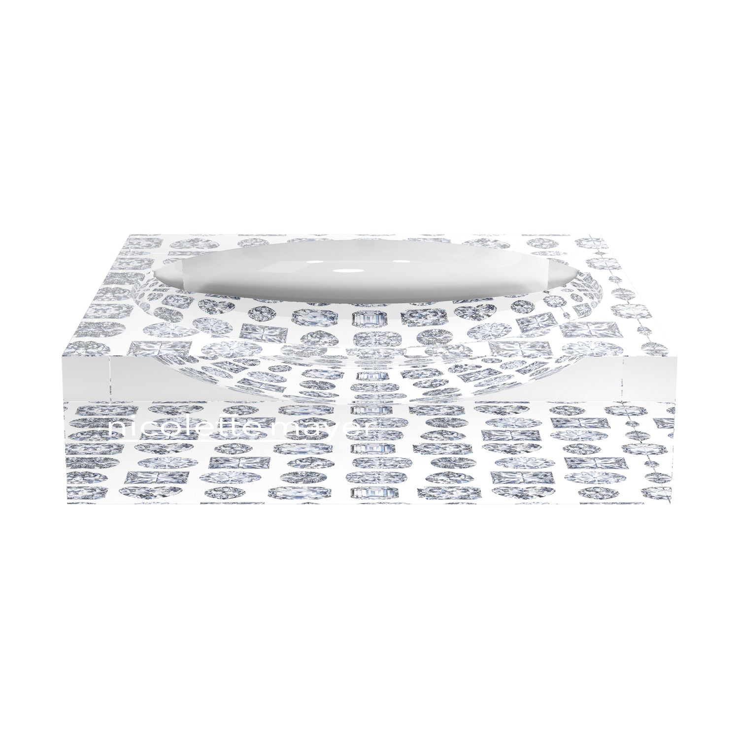Bougie Diamonds Ice Acrylic Candy Catchall Dish - nicolettemayer.com
