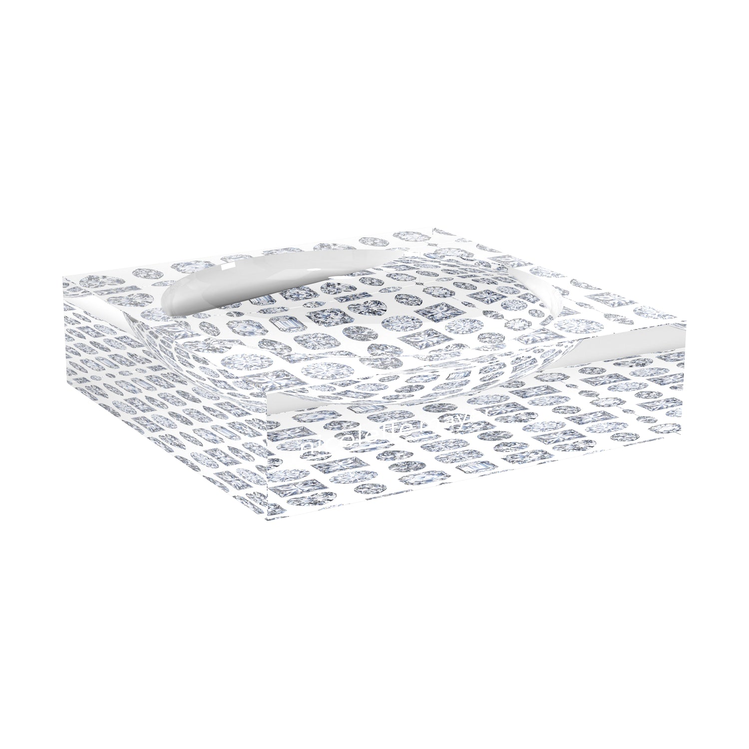 Bougie Diamonds Ice Acrylic Candy Catchall Dish - nicolettemayer.com