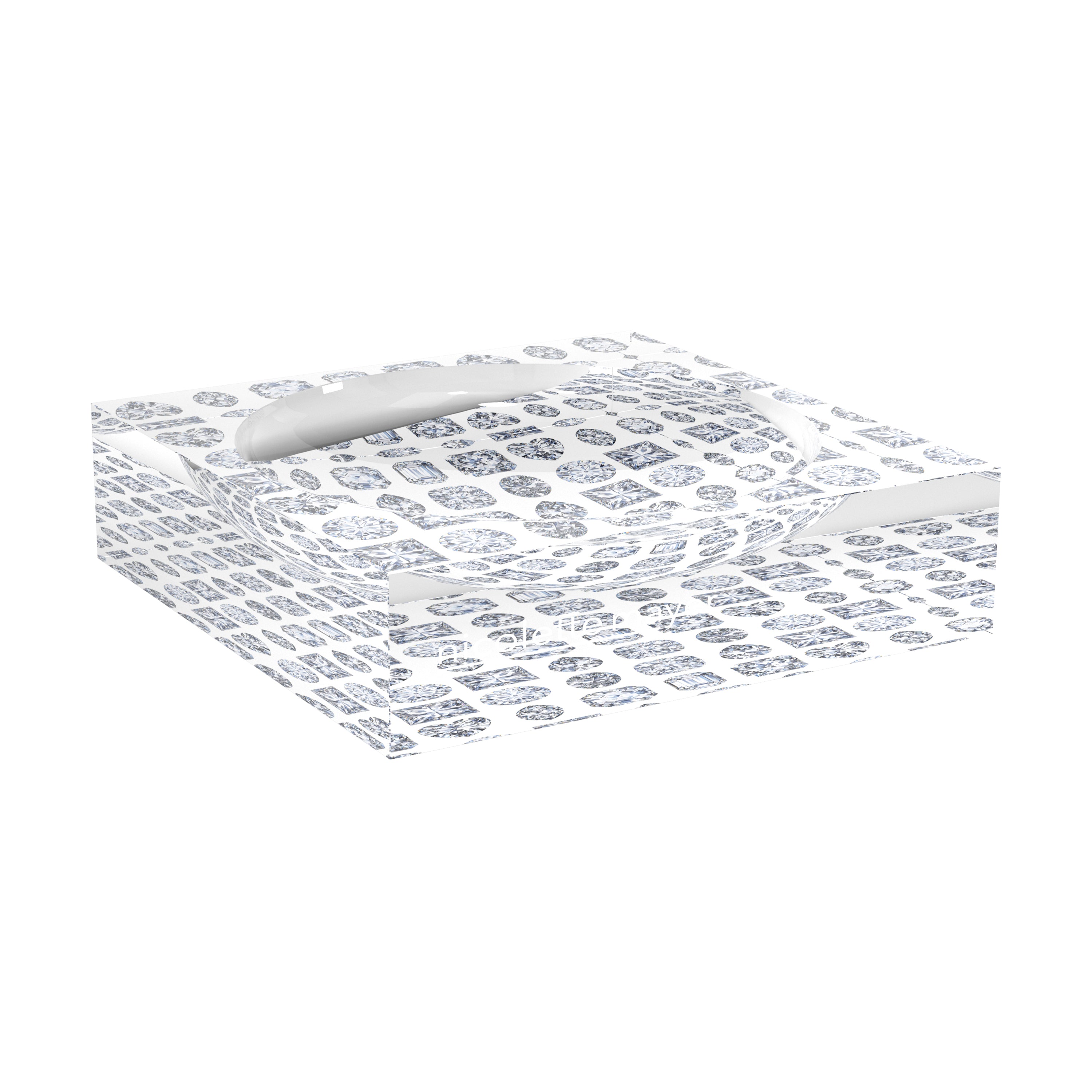 Bougie Diamonds Ice Acrylic Candy Catchall Dish - nicolettemayer.com