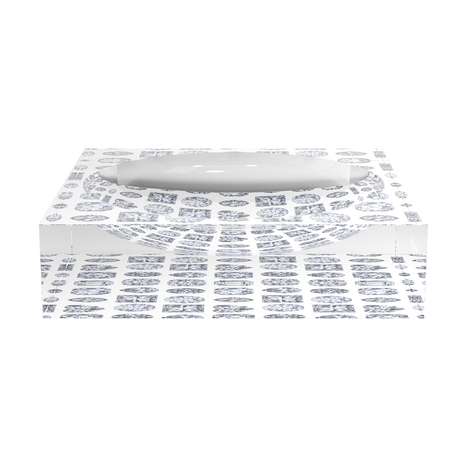 Bougie Diamonds Ice Acrylic Candy Catchall Dish - nicolettemayer.com