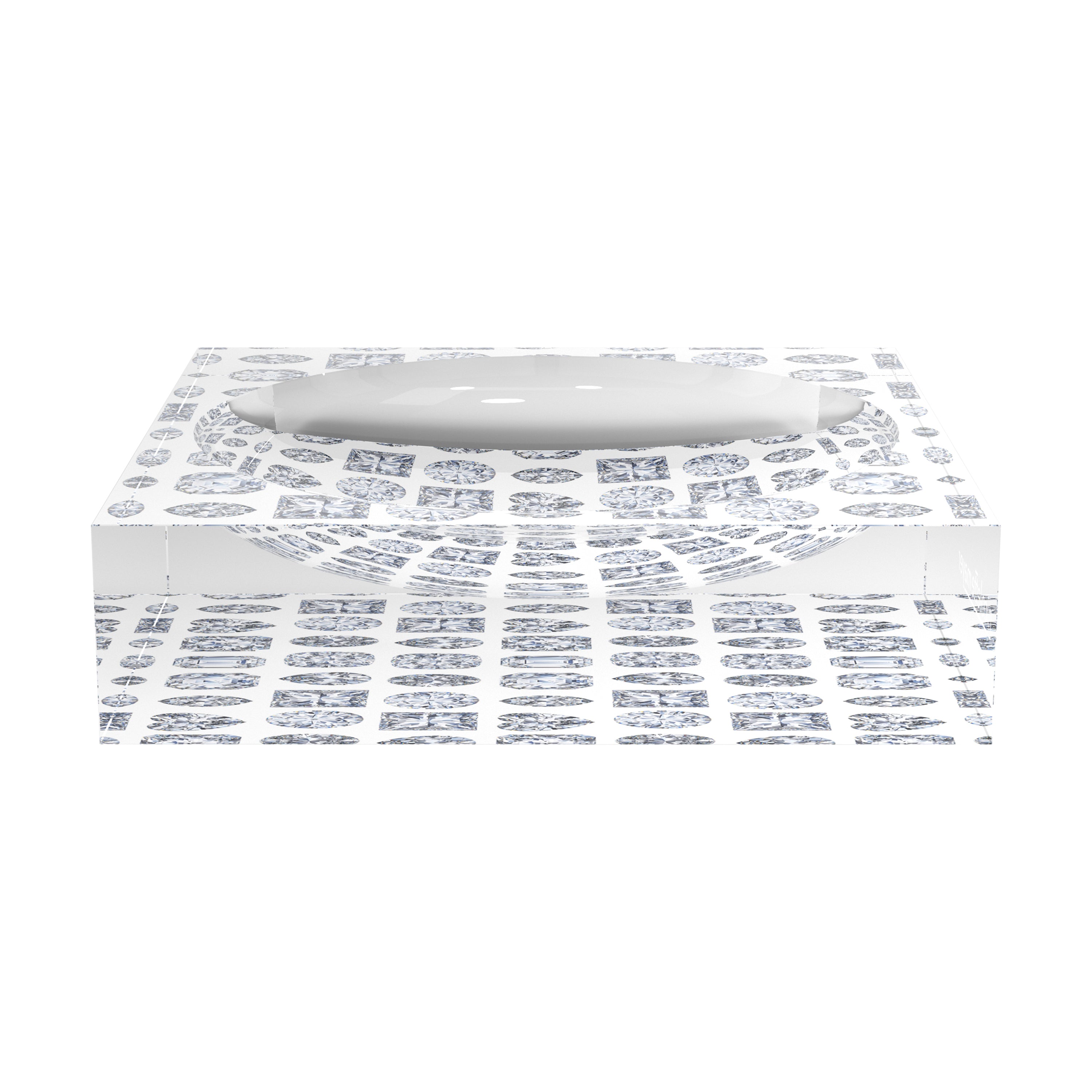 Bougie Diamonds Ice Acrylic Candy Catchall Dish - nicolettemayer.com