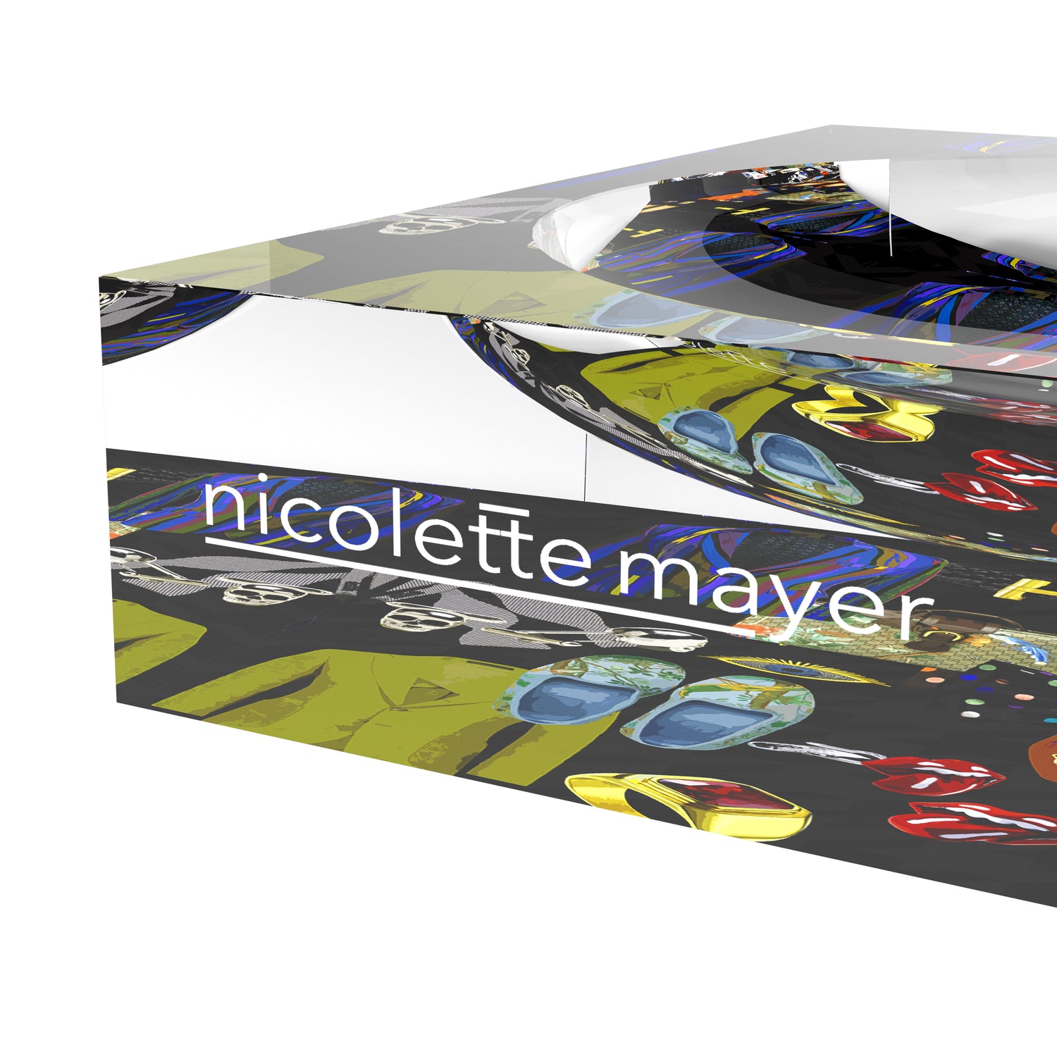 Bougie Men Black Acrylic Candy Catchall Dish