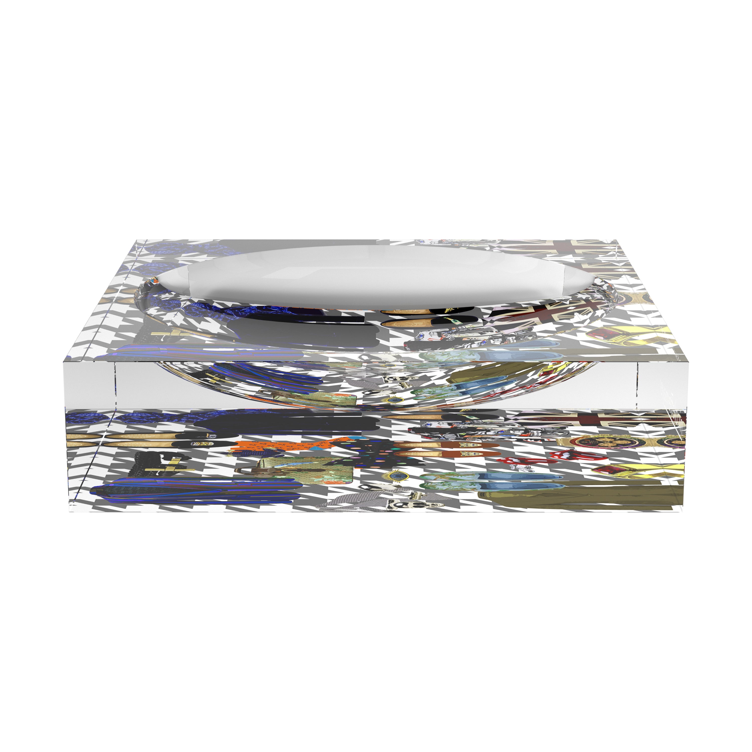 Bougie Men Metal Acrylic Candy Catchall Dish
