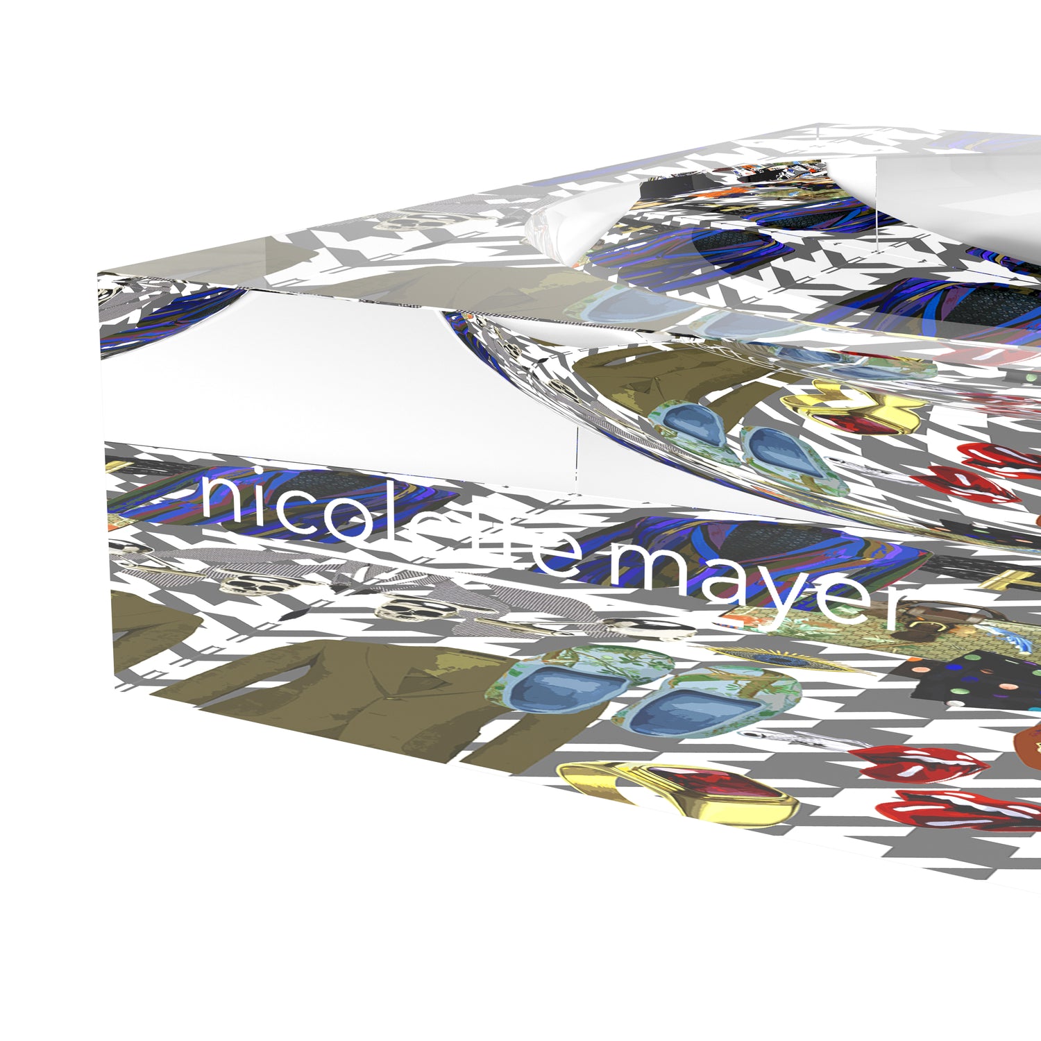 Bougie Men Metal Acrylic Candy Catchall Dish