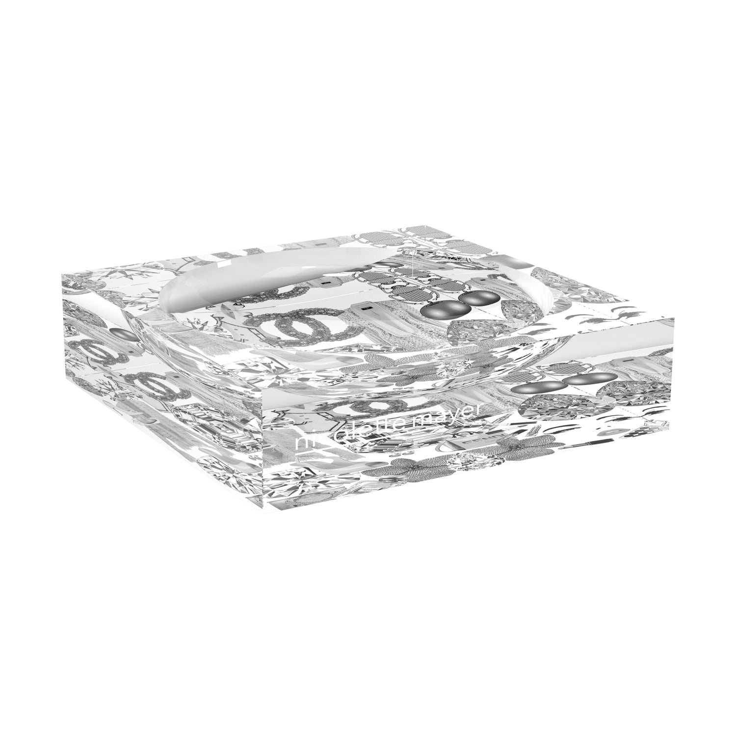 Bougie Women Nuevo Black White Acrylic Candy Catchall Dish - nicolettemayer.com