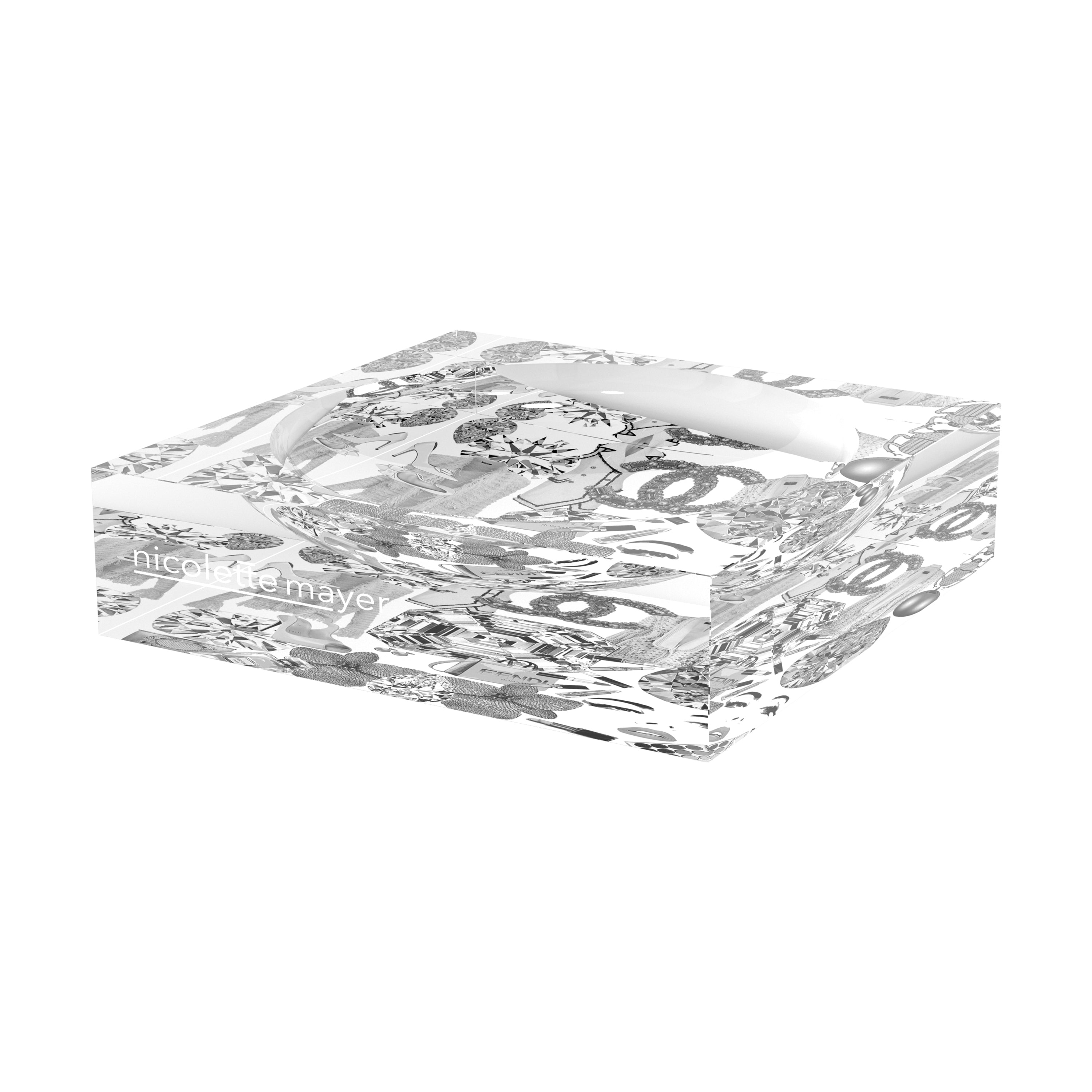 Bougie Women Nuevo Black White Acrylic Candy Catchall Dish - nicolettemayer.com