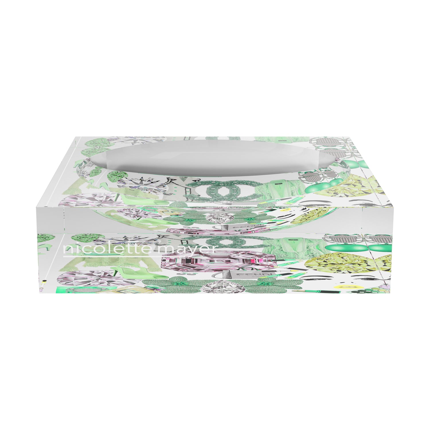 Bougie Women Nuevo Mint Acrylic Candy Catchall Dish