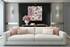 Bougie Haute Couture Soft Pink 36X36 Acrylic Art - nicolettemayer.com