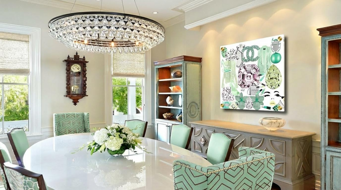 Bougie Women Nuevo Mint 36X36 Acrylic Art