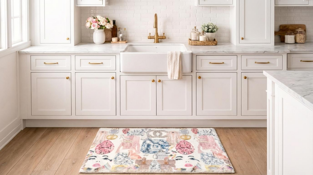Bougie Women Nuevo Pink White Cloud Rectangle Washable Rug - nicolettemayer.com