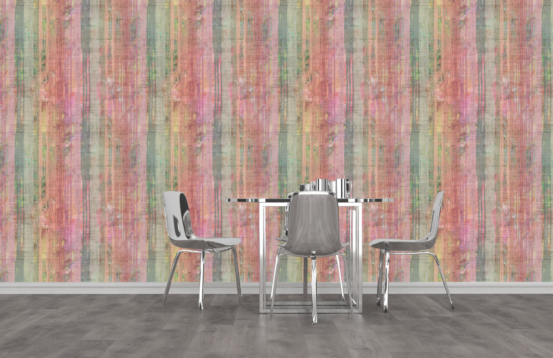 Brushstroke Darling Grasscloth Printed Wallpaper